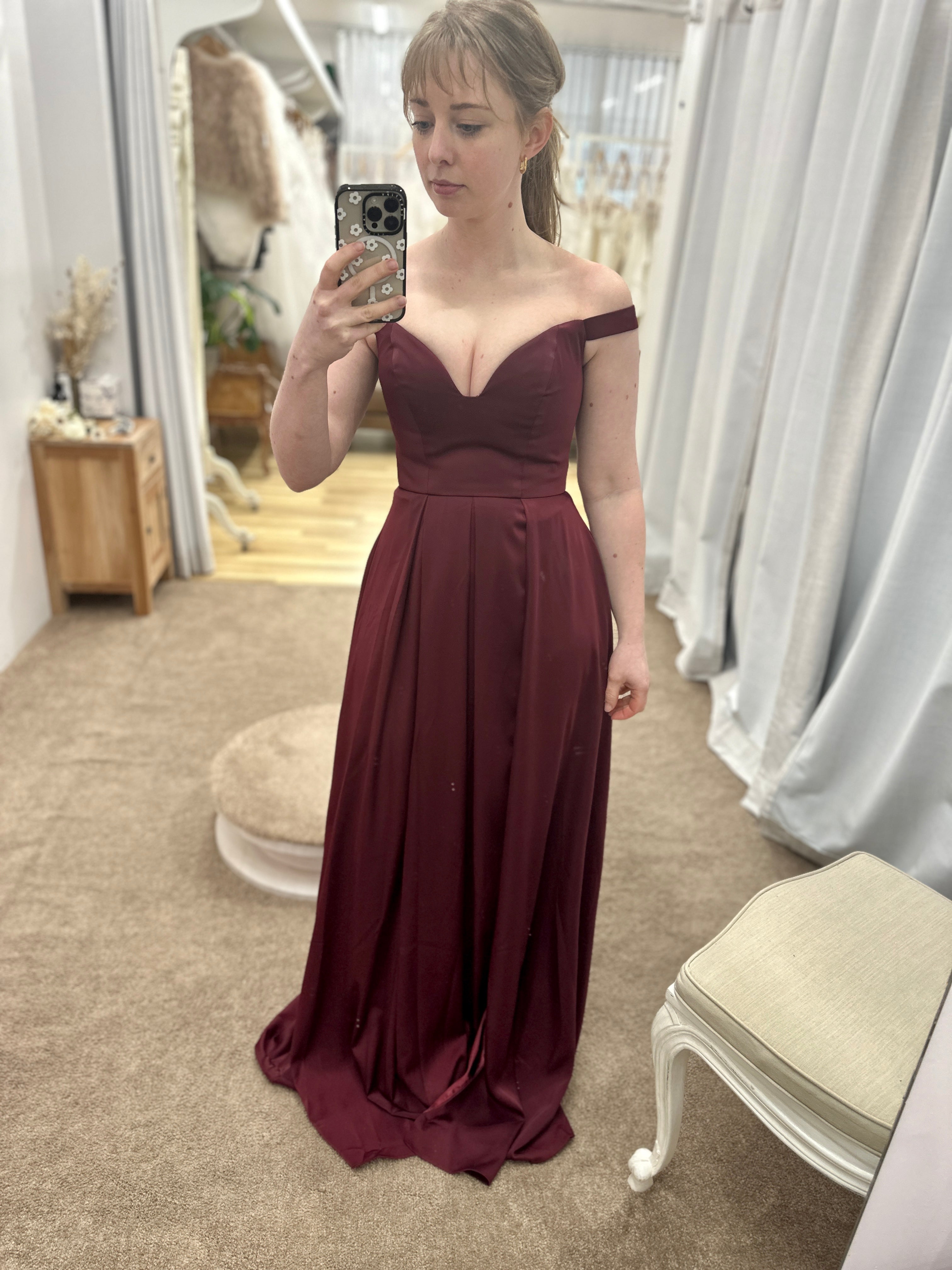 Maeve Elegant Off Shoulder Ball Gown Dress for Women - Perfect for Prom, Evening Gala & Formal Events