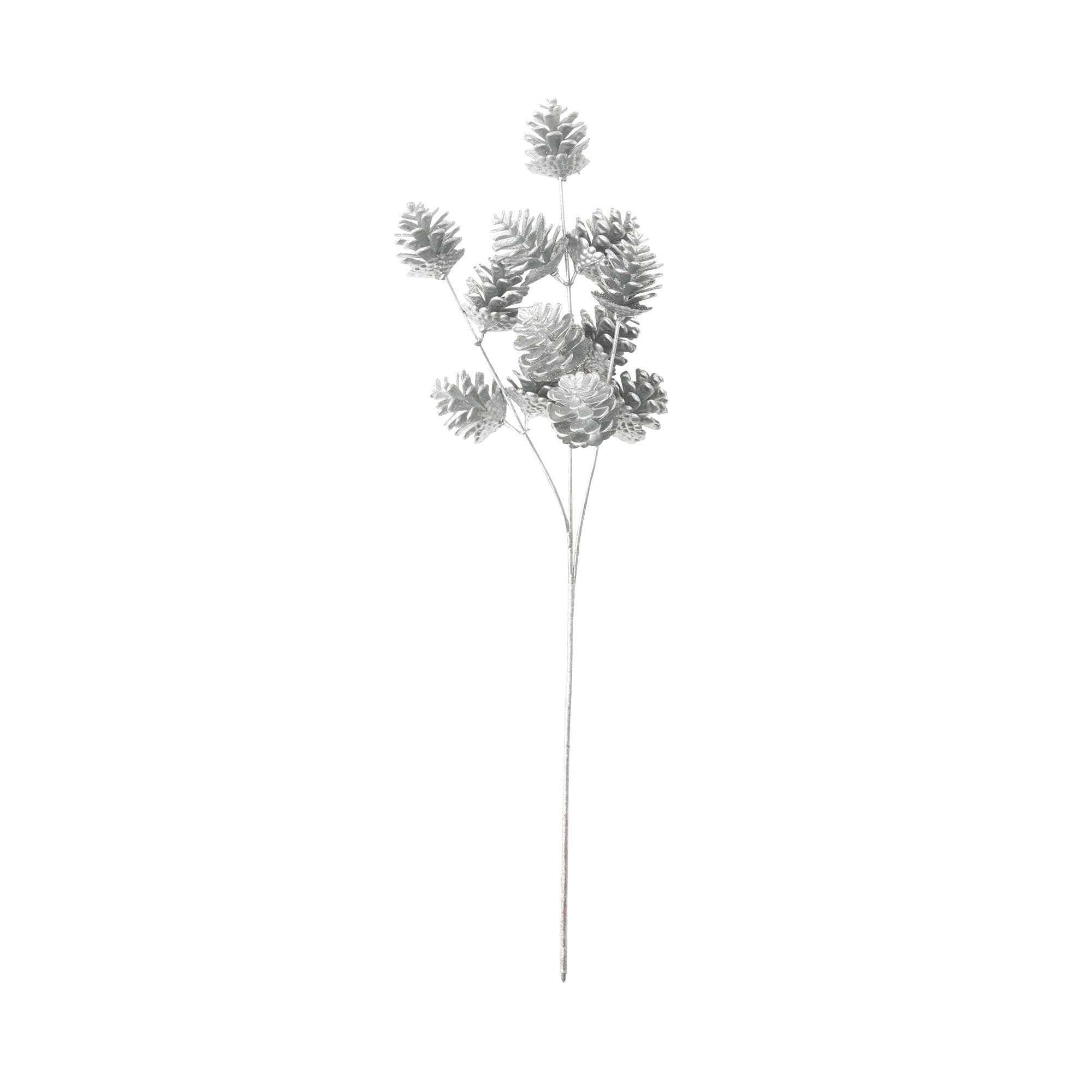 Silver Pinecone Art Plants - Elegant Home Decor for Christmas, Weddings & Seasonal Centerpieces