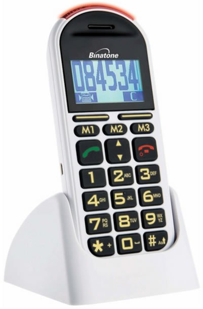 Binatone BB200 Big Button Senior Phone - SIM Free, Easy-to-Use Mobile for Elderly with Loud Sound & Emergency SOS - Perfect for Home, Nursing Care, and Independent Living