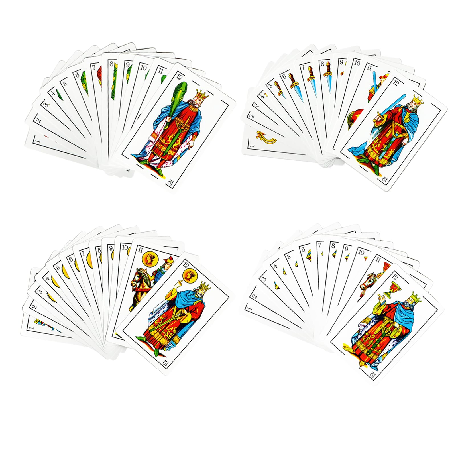 Original Spanish Playing Cards - Barajas Españolas Authentic Deck for Briscas & Mexican Card Games (Red & Blue) | Perfect for Family Game Nights, Travel & Cultural Entertainment