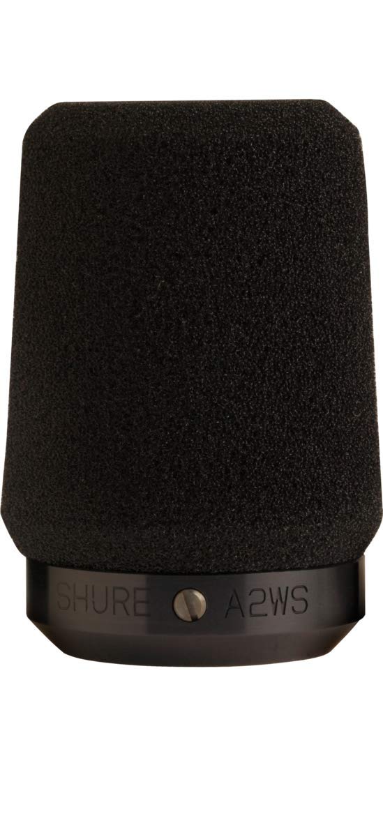 Shure SM57 Cardioid Dynamic Instrument Microphone with Shock Mount & Windscreen - Professional Studio Recording for Vocals, Guitar, Drums & Live Performances - Reduces Breath & Wind Noise - Black