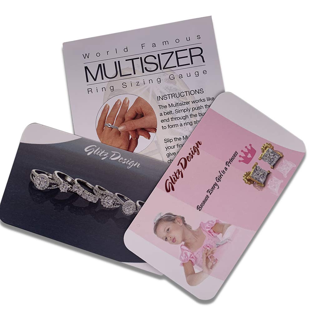 Accurate Ring Sizer Tool for Measuring Finger Size - Perfect for Engagement Rings, Wedding Bands, Fashion Jewelry & Cocktail Rings (Men & Women) | Ideal for Proposals, Wedding Planning & Jewelry Shopping