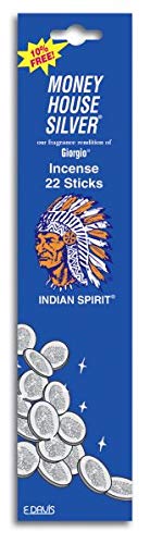 Money House Blessing Incense - Georgio & Silver Scent (Pack of 1) for Wealth & Prosperity - Perfect for Home, Office & Meditation Spaces