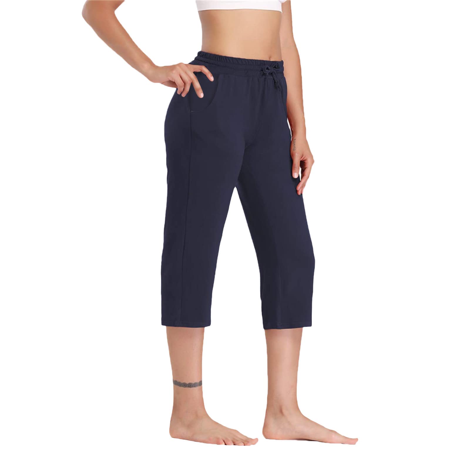 Women's Casual Summer High-Waist Cargo Pants with Pockets - Office & Wide Leg Pants for Work, Travel & Everyday Wear
