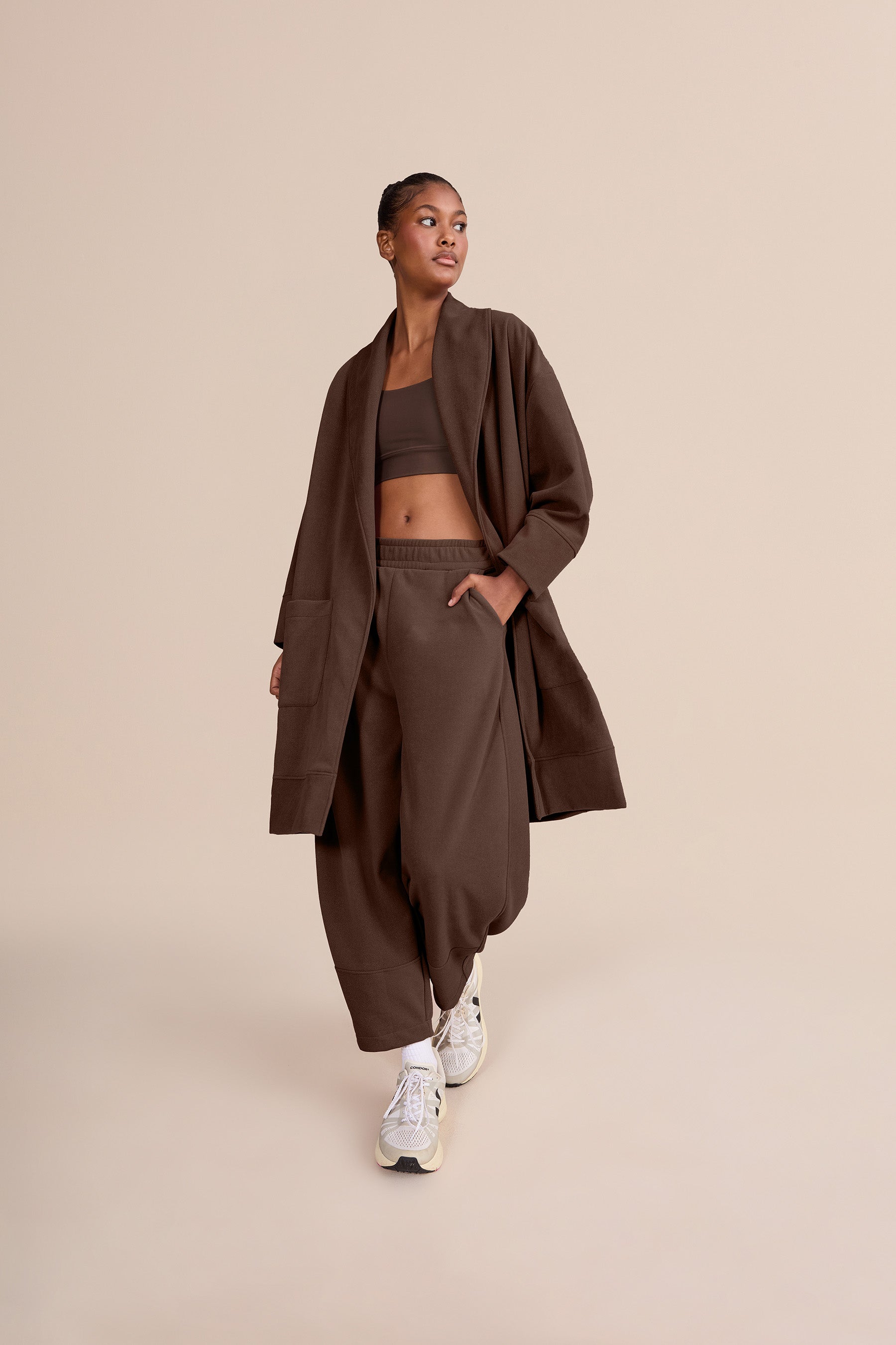 Soft Oak Elastic Trench Coat for Women - Waterproof Windbreaker with Stretch Fabric - Perfect for Office, Travel & Outdoor Activities