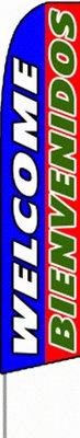 Welcome Bienvenidos Feather Banner Flag Kit - Complete Party Decoration Set for Weddings, Birthdays & Hispanic Heritage Celebrations