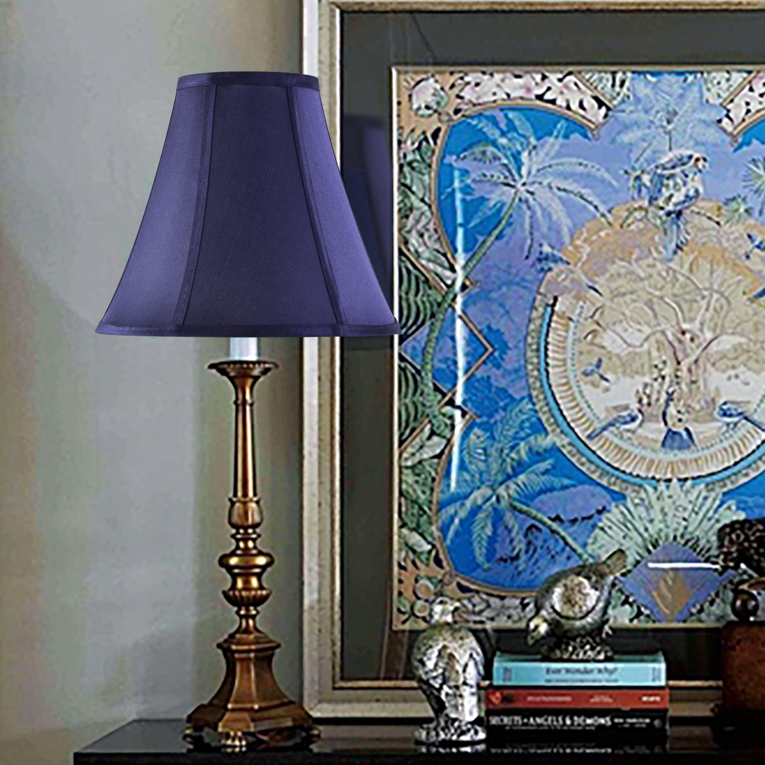 GO&SO Set of 2 Blue Bell Lamp Shades 6