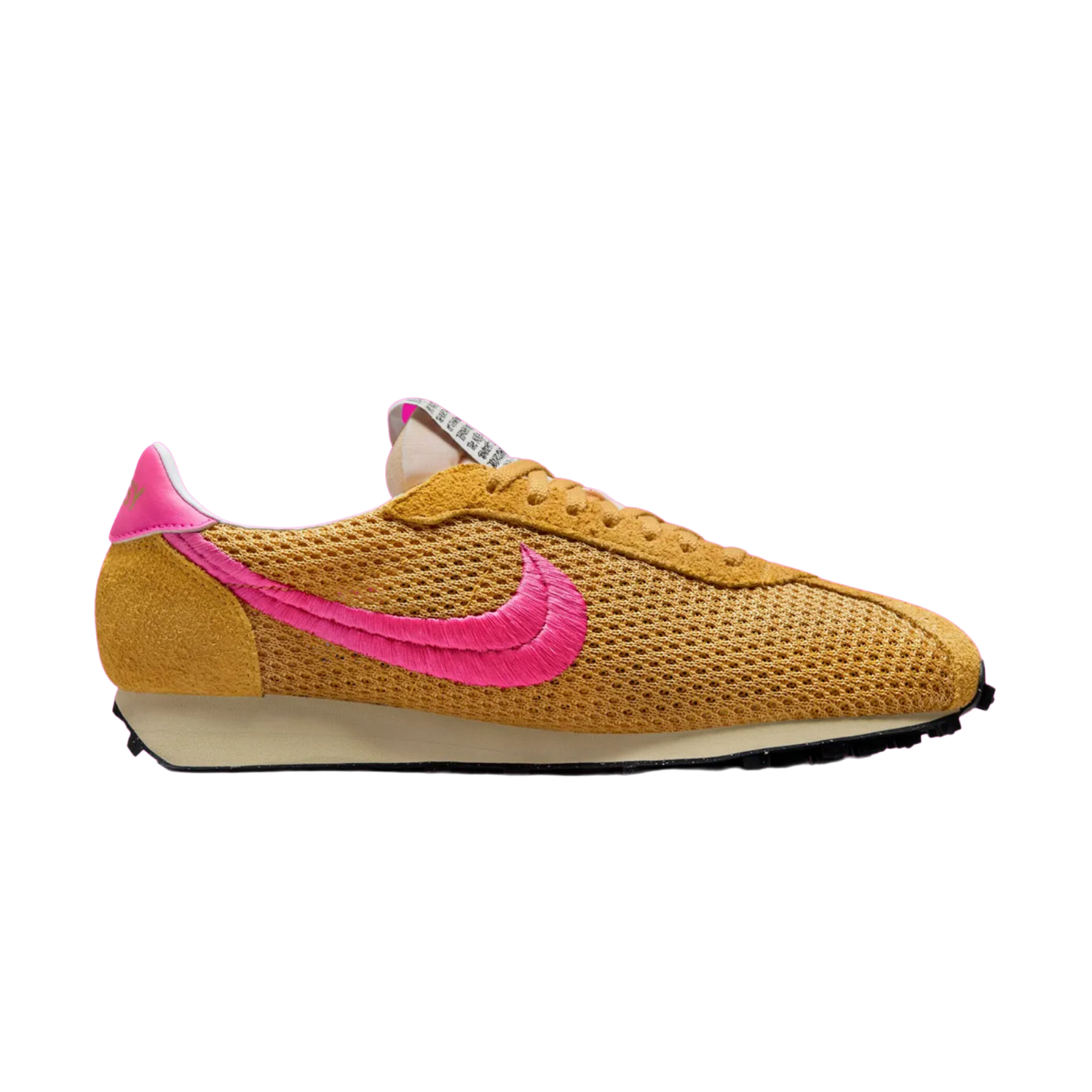 Nike LD 1000 SP Stussy Sanded Gold Laser Fuchsia Fossil Sneakers - Men's Fashion Streetwear Shoes for Casual Wear & Urban Style