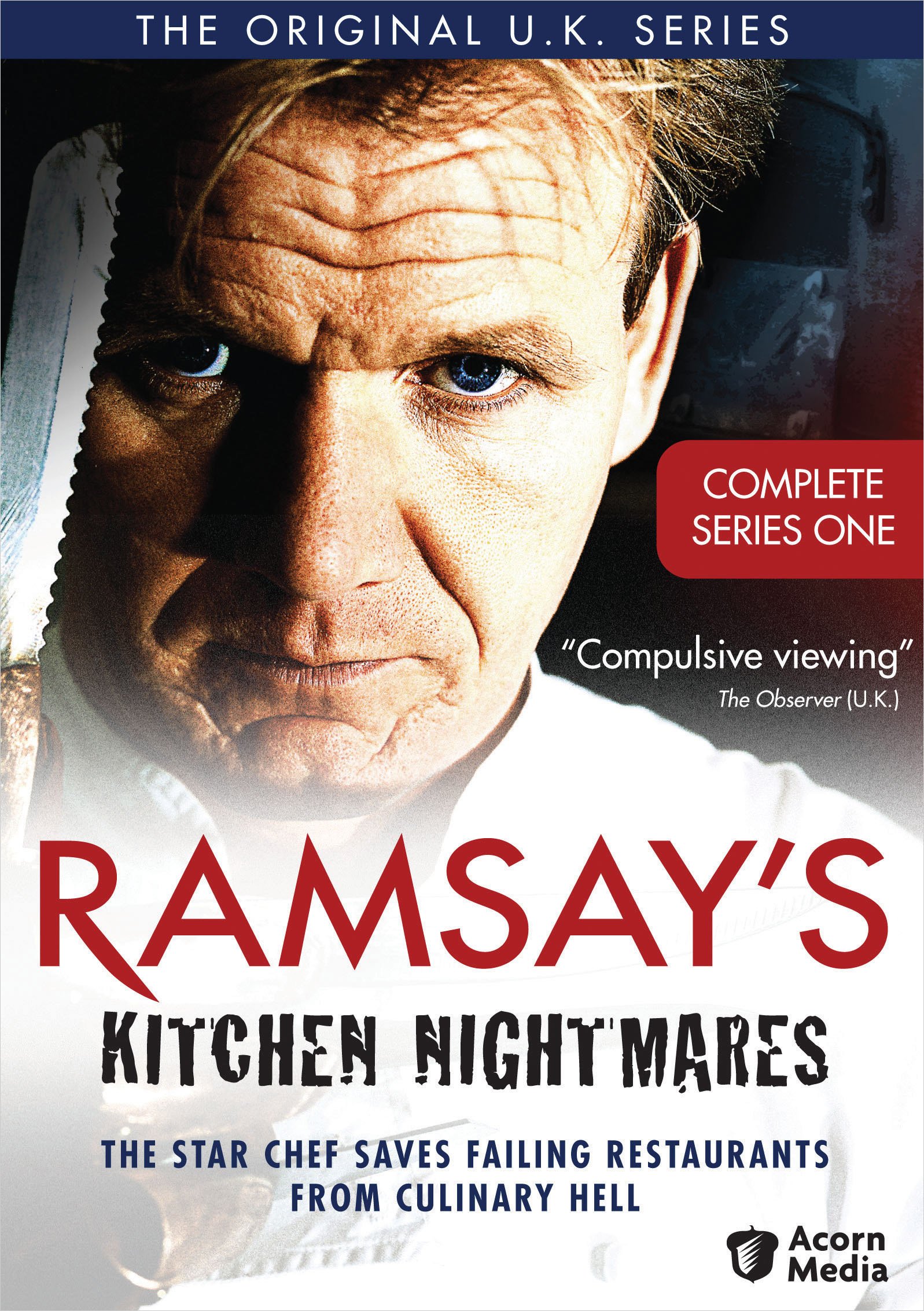 Ramsay's Kitchen Nightmares: Complete UK Series 1 DVD Box Set - Reality Cooking Show with Gordon Ramsay | Perfect for Home Entertainment & Restaurant Staff Training