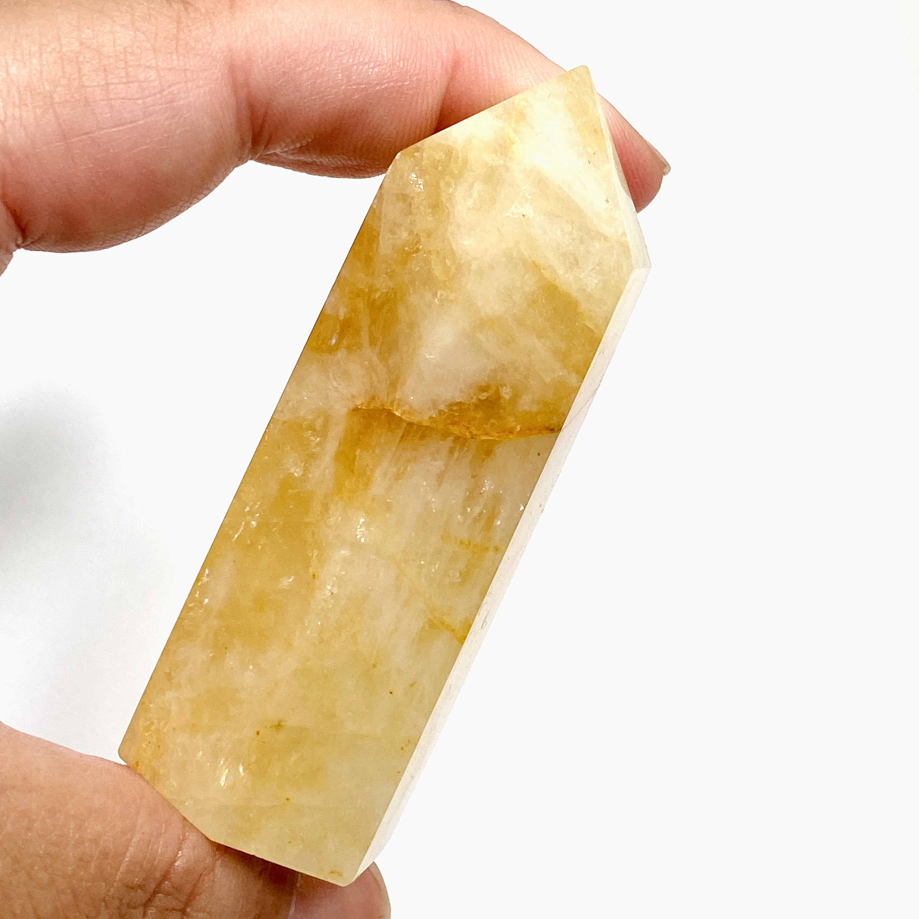 Golden Healer Quartz Generator - Natural Healing Crystal for Energy Cleansing & Chakra Balancing | Perfect for Meditation, Reiki & Spiritual Healing
