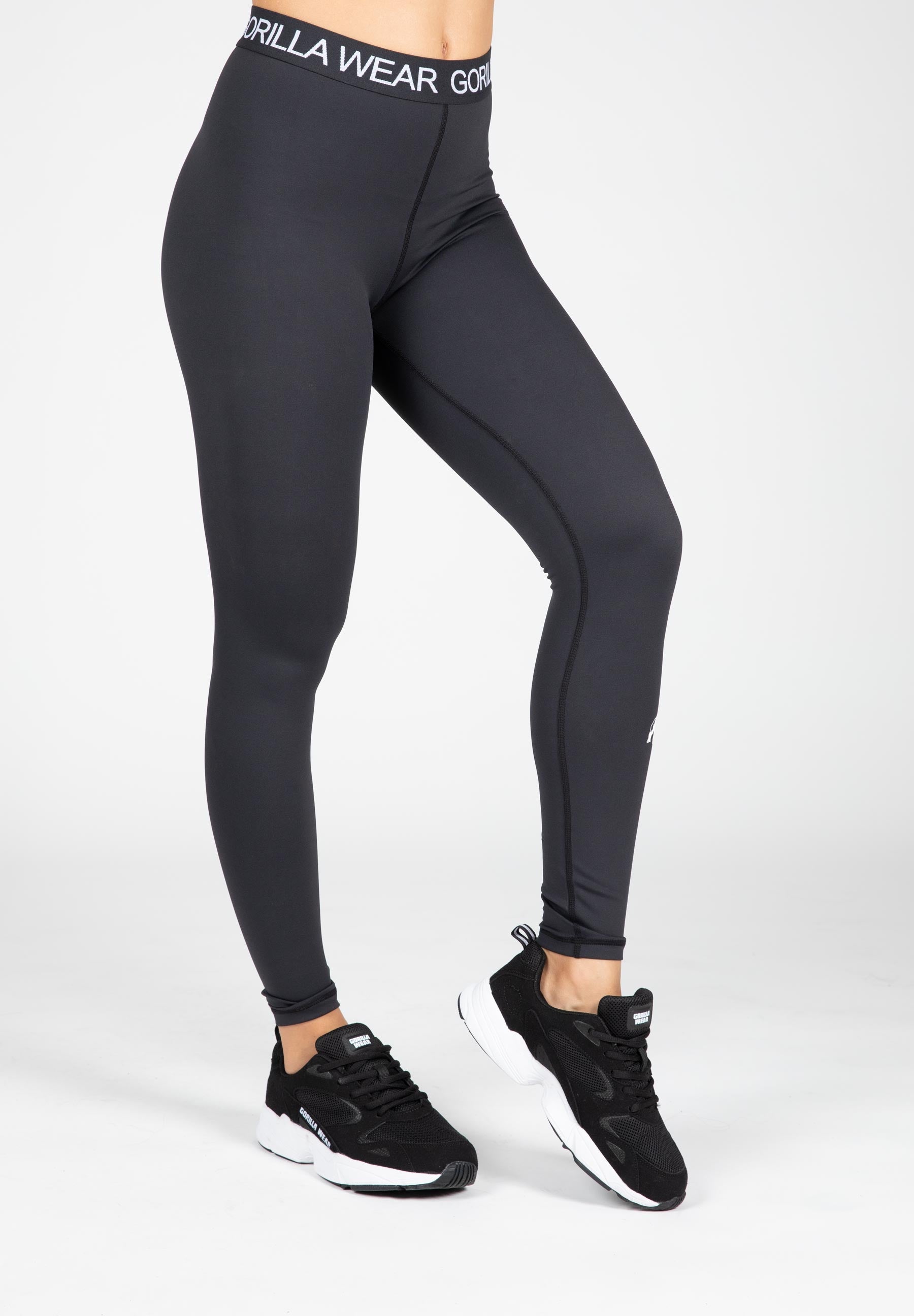 Colby Leggings for Women - High Waisted Black Yoga Pants - Stretchy Workout Leggings for Running, Gym & Lounge