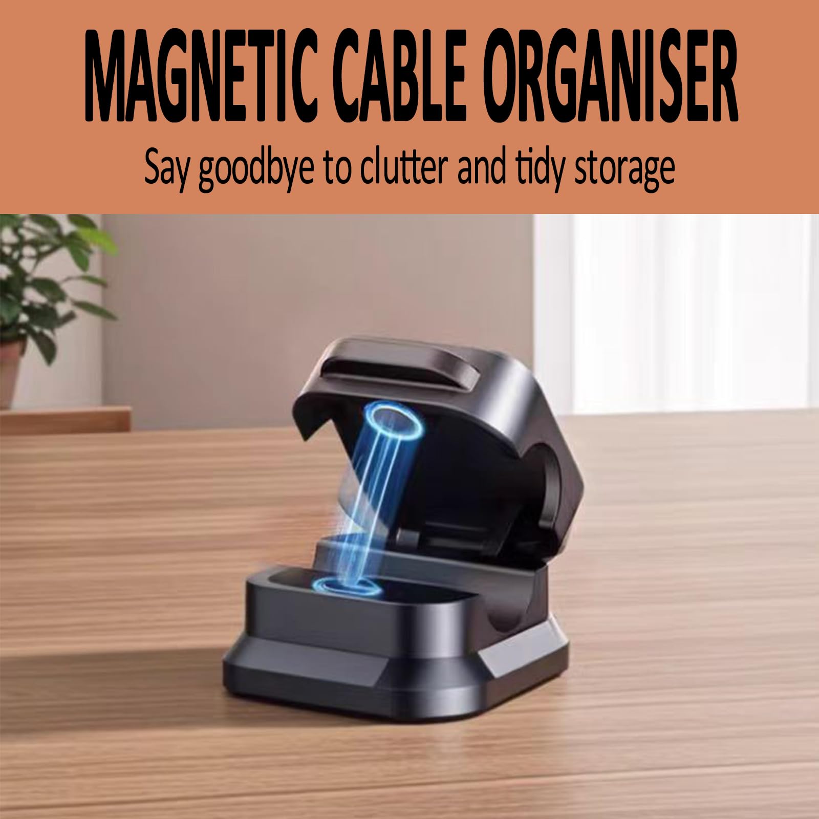 12 Pack Magnetic Cable Clips Cord Holder - Cute Quirky Patterns Cord Organizer - Hide & Organize Phone Charging Cables - Adjustable Desk Cord Management for Home, Office, Nightstand - Perfect for Wires, Chargers & Headphones