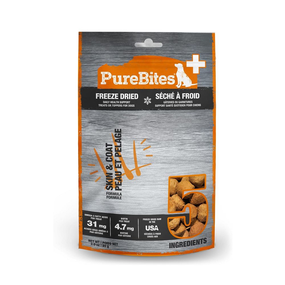 Premium Freeze-Dried Dog Treats for Healthy Skin & Coat - All-Natural Functional Snacks for Dogs - Supports Skin Health & Shiny Coat - Perfect for Training, Rewards & Daily Nutrition