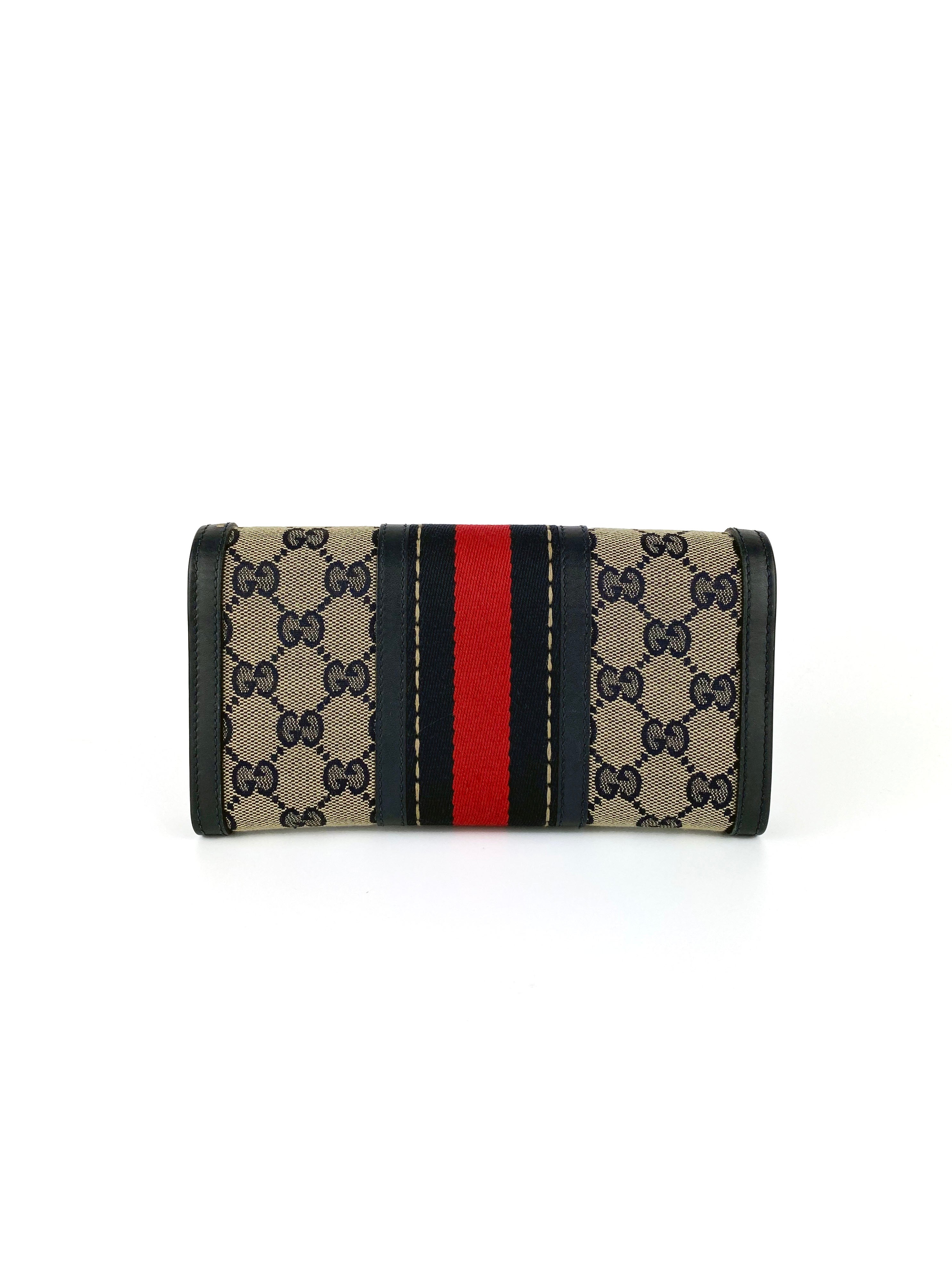 Gucci Monogram Rania Bee Wallet - Luxury Designer Wallet for Women with Bee Motif - Perfect for Everyday Use, Travel & Gift Giving
