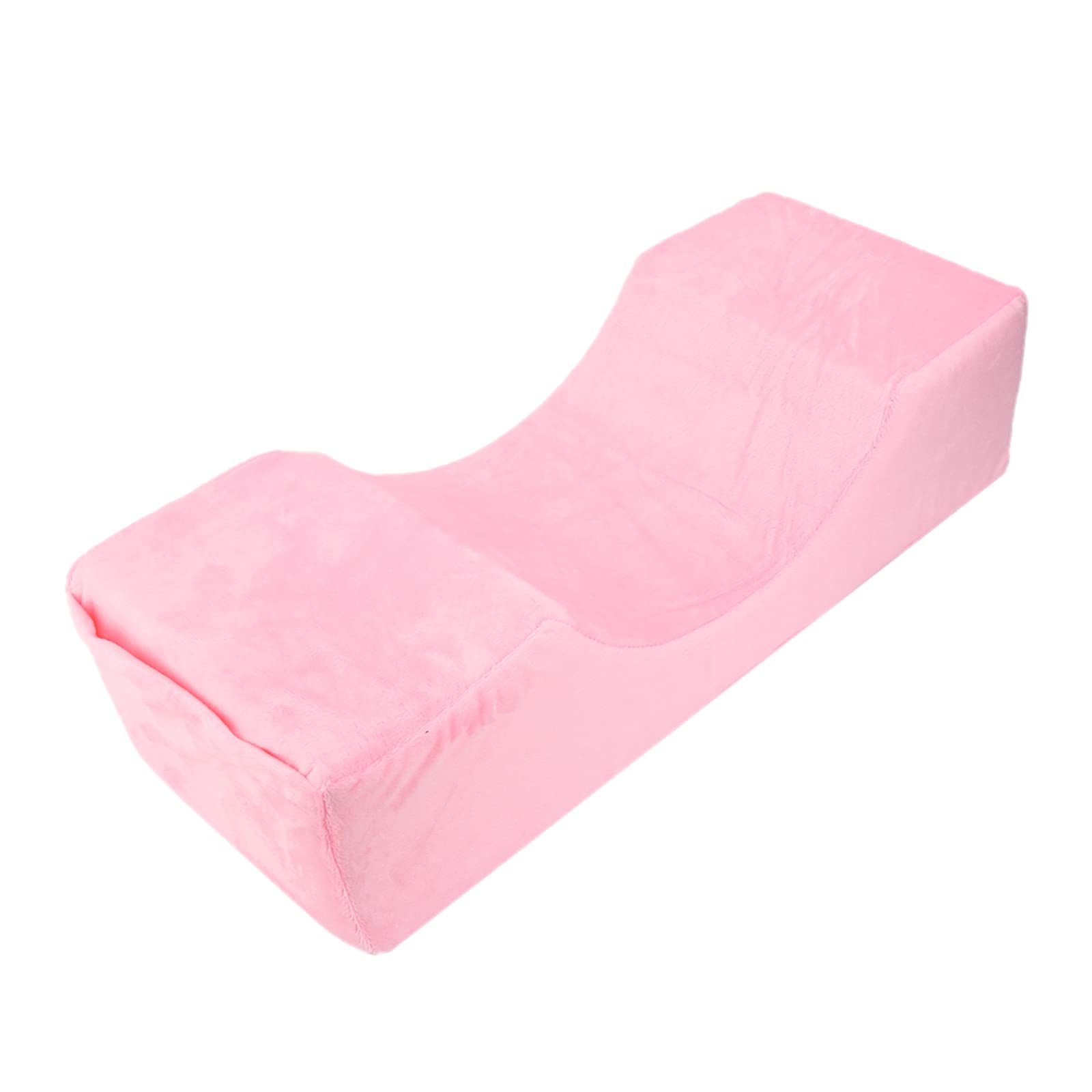 Agatige U-Shaped Lash Pillow - Soft Neck Support for Eyelash Extensions & Beauty Makeup - Salon Professional Lash Bed with Ergonomic Curve (Pink) - Perfect for Lash Artists, Spa Treatments & Home Use