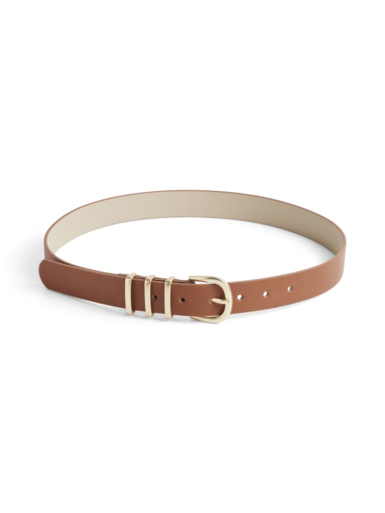 Premium Clea Jeans Belt in Cognac Brown - Stylish & Durable Leather Waist Belt for Men & Women - Perfect for Casual Outfits, Jeans, and Everyday Wear