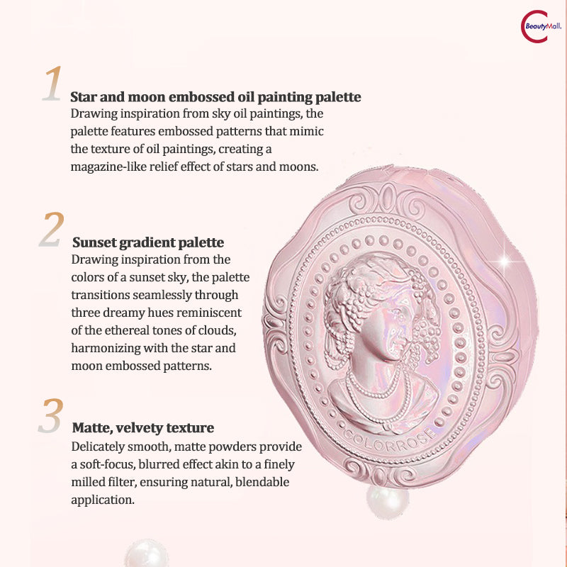 COLORROSE Oil Painting Series Blush - High Pigment Long Lasting Blush for Cheeks | Perfect for Everyday Makeup & Special Occasions