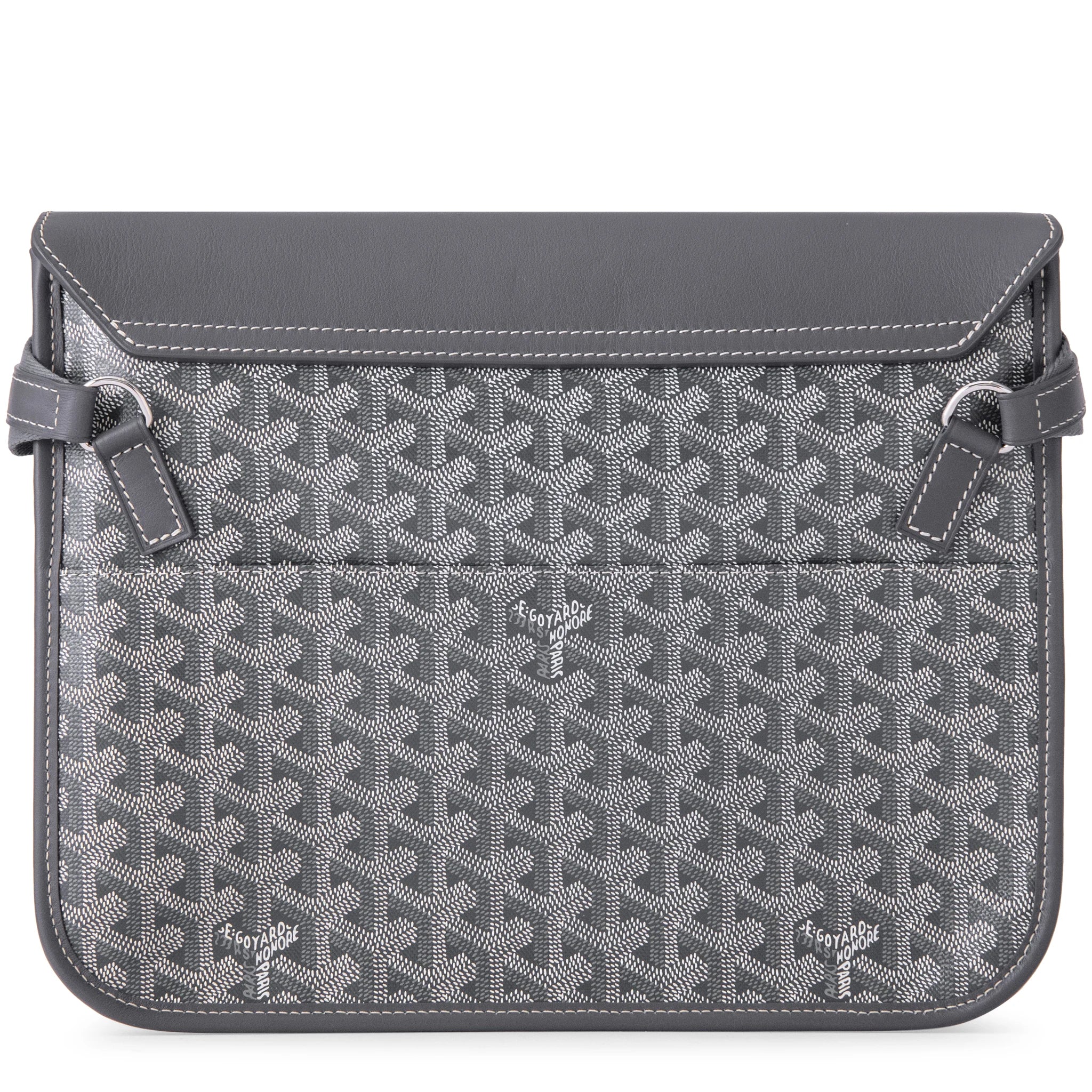 Goyard Coursier Grey Messenger Bag for Men & Women - Stylish Crossbody Shoulder Bag for Work, Travel & Everyday Use