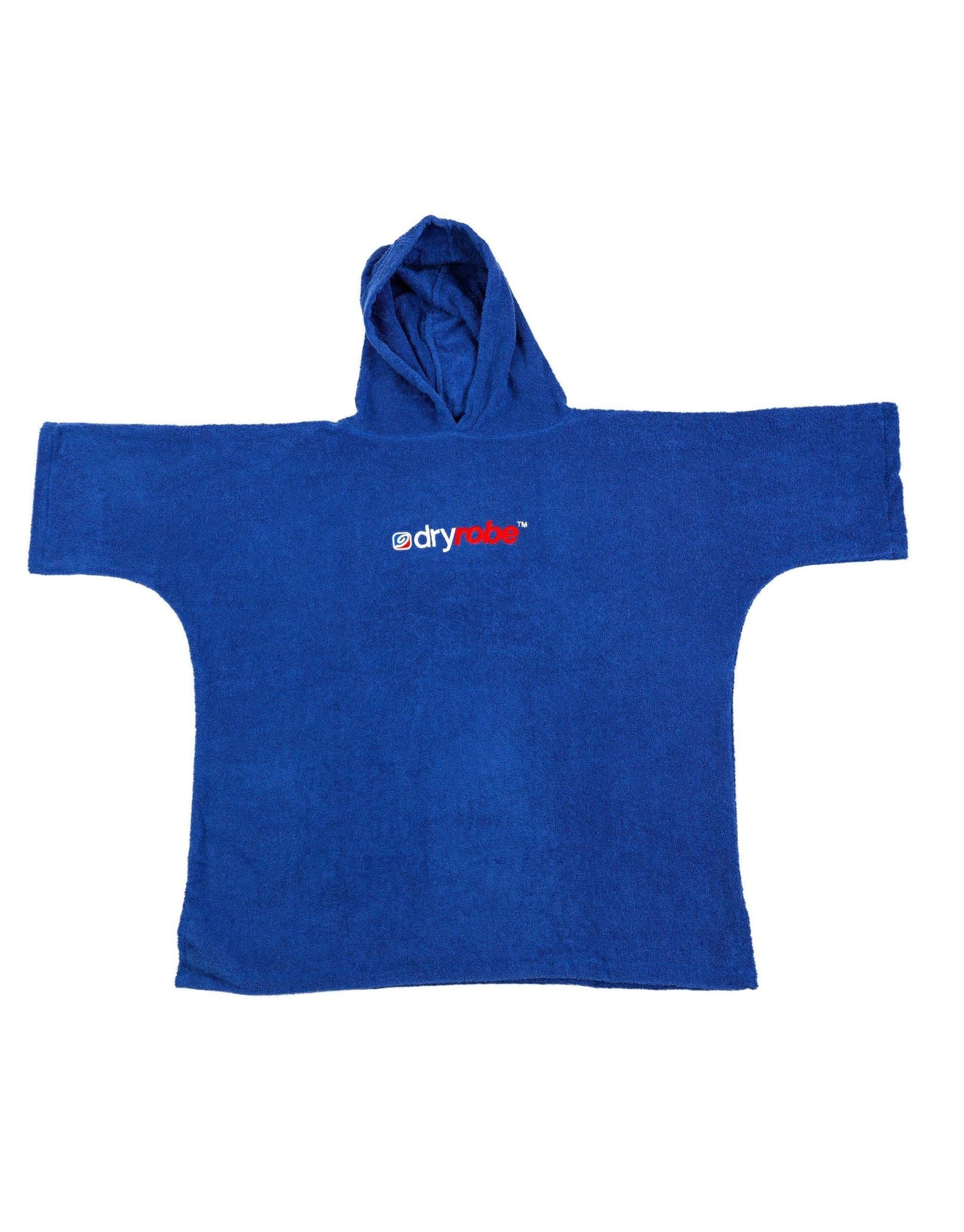 Organic Cotton Kids Short Sleeve Towel Poncho for Boys & Girls Ages 5-9 | Soft Hooded Bathrobe for Swimming, Beach & Pool Aftercare