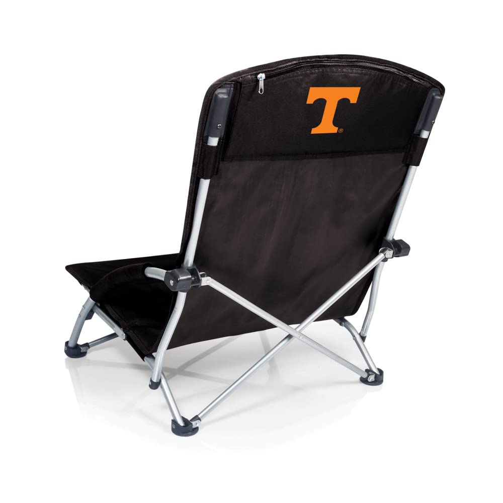 PICNIC TIME NCAA Tranquility Low Beach Chair with Carry Bag - Portable Folding Lawn Chair for Adults - Perfect for Beach, Poolside, Camping & Outdoor Relaxation