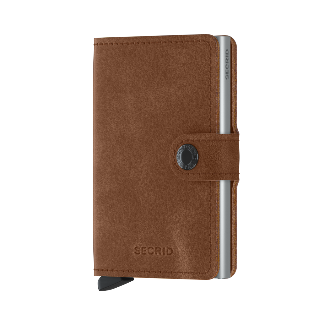 SECRID Vintage Leather Mini Wallet for Women & Men - RFID Blocking Slim Card Holder - Perfect for Travel, Business & Everyday Use