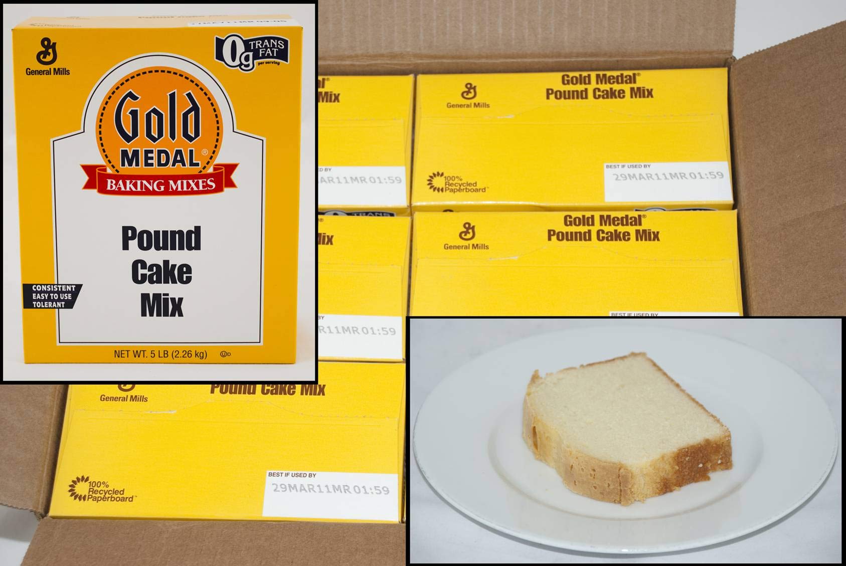 Premium Gold Medal Pound Cake - 6 Pack (5 Lbs) | Delicious Dessert for Parties, Holidays & Family Gatherings