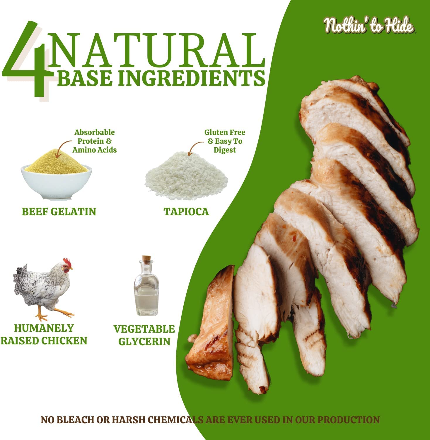 Fieldcrest Farms Natural Rawhide Alternative Dog Chews - 3 Pack Bundle (Chicken, Beef, Peanut Butter) | Premium Digestible Dental Treats for Small & Large Dogs | Perfect for Training, Teething & Anxiety Relief