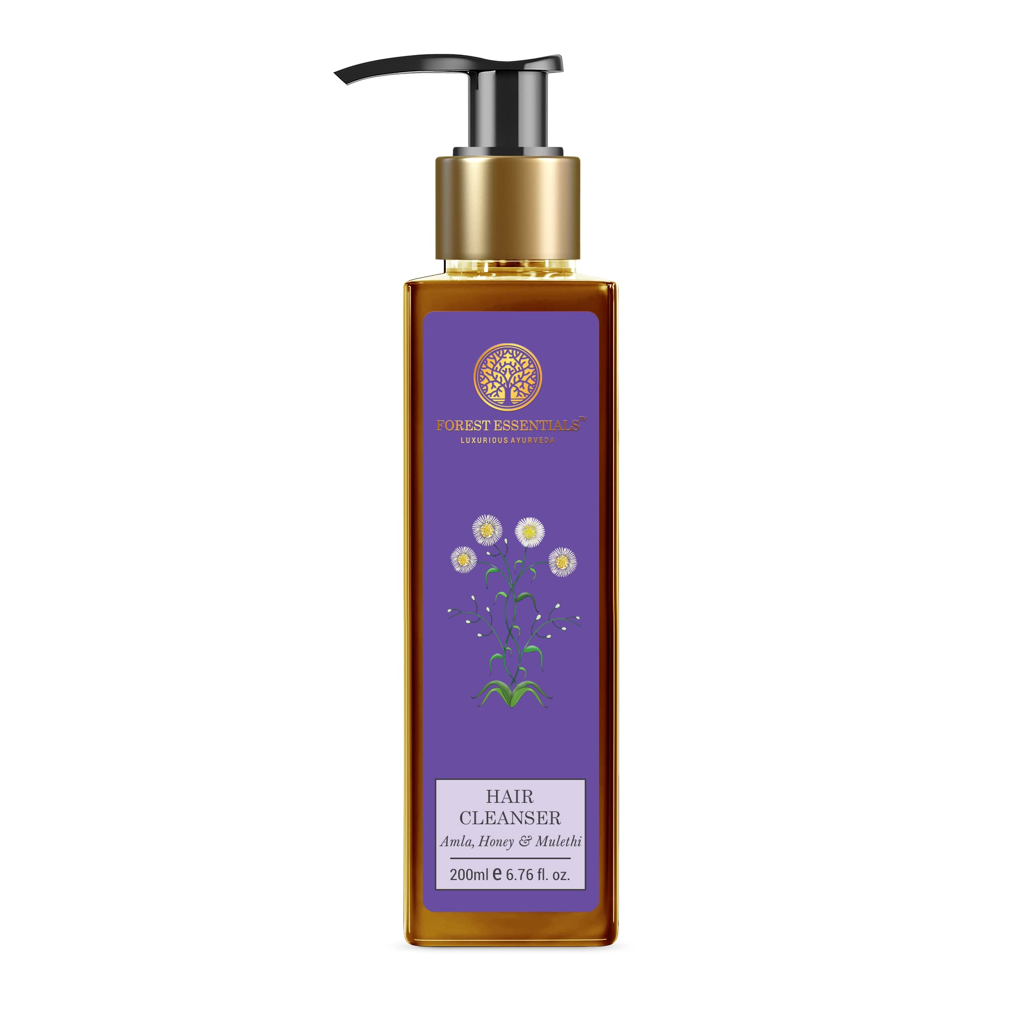 Forest Essentials Travel Size Hair Cleanser with Amla, Honey & Mulethi - Natural Ayurvedic Shampoo for Shine & Scalp Health | Perfect for Travel, Gym & On-the-Go Hair Care