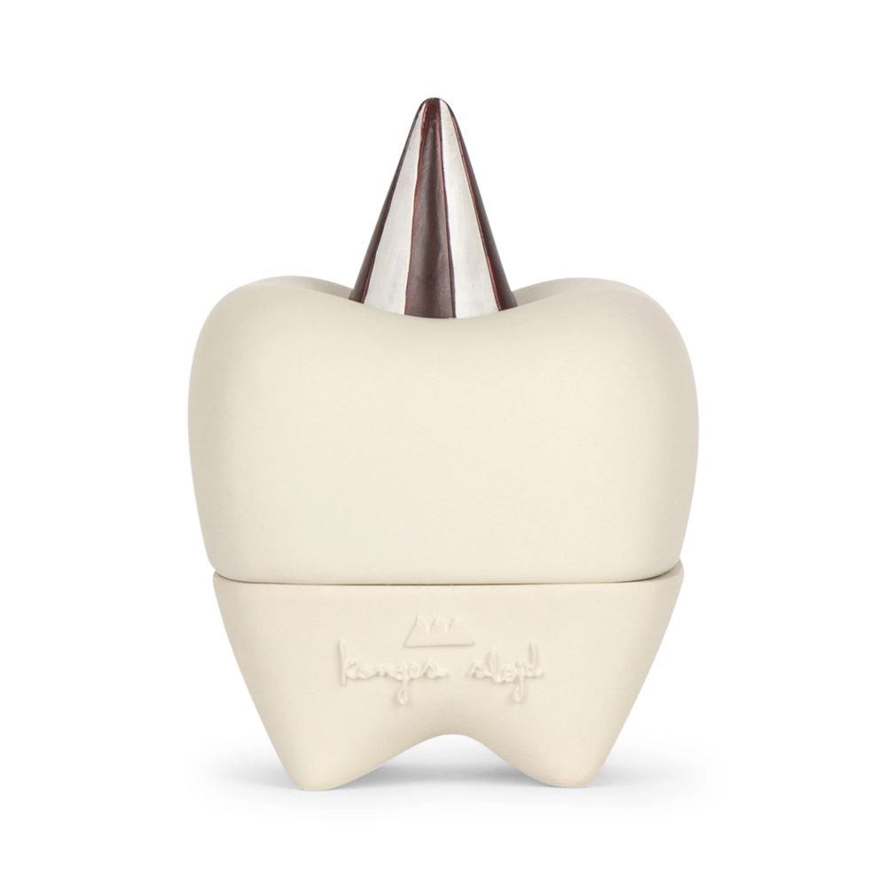 KONGES SLØJD Tooth Fairy Box - White Wooden Keepsake Box for Baby Teeth Storage | Perfect for Kids' First Lost Tooth & Childhood Memories