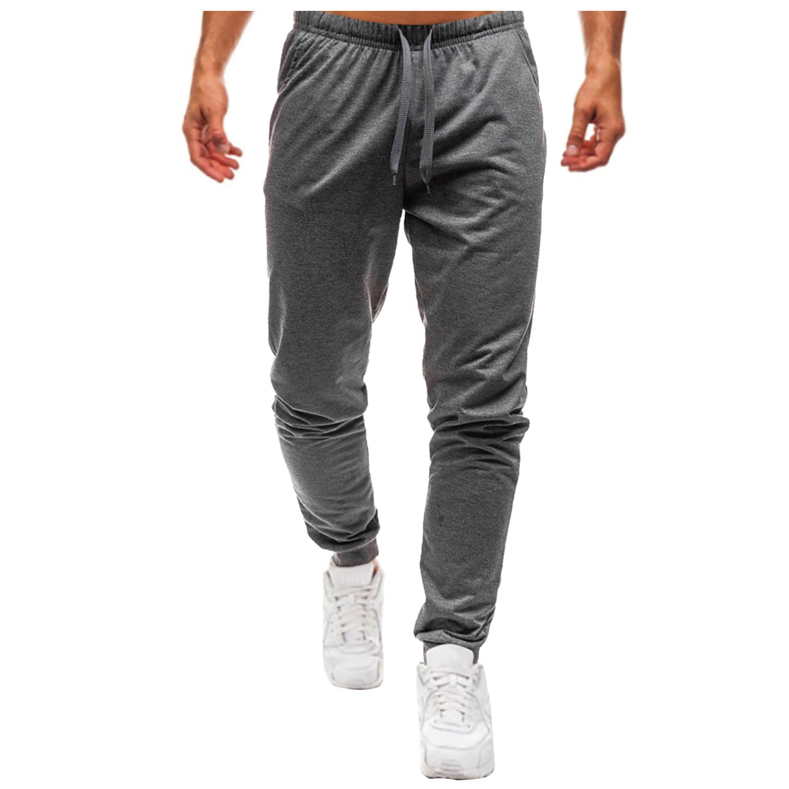 Xiloccer Men's Reflective Cargo Jogger Pants - High Visibility Work Pants with Multiple Pockets for Road Construction, Casual Wear & Outdoor Activities | Perfect for Safety Work, Jogging, Hiking and Night Running