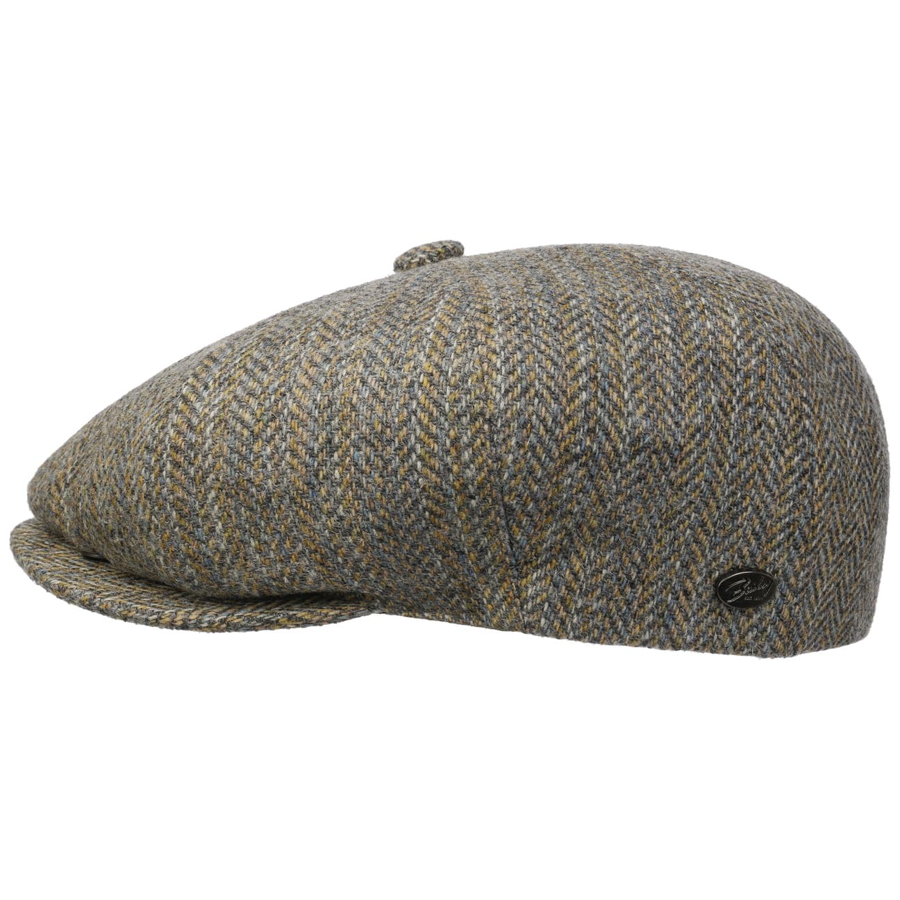 Bailey 1922 Galvin Stripe Herringbone Flat Cap - Classic Wool Ivy Newsboy Hat for Men | Perfect for Fall, Winter & Outdoor Activities