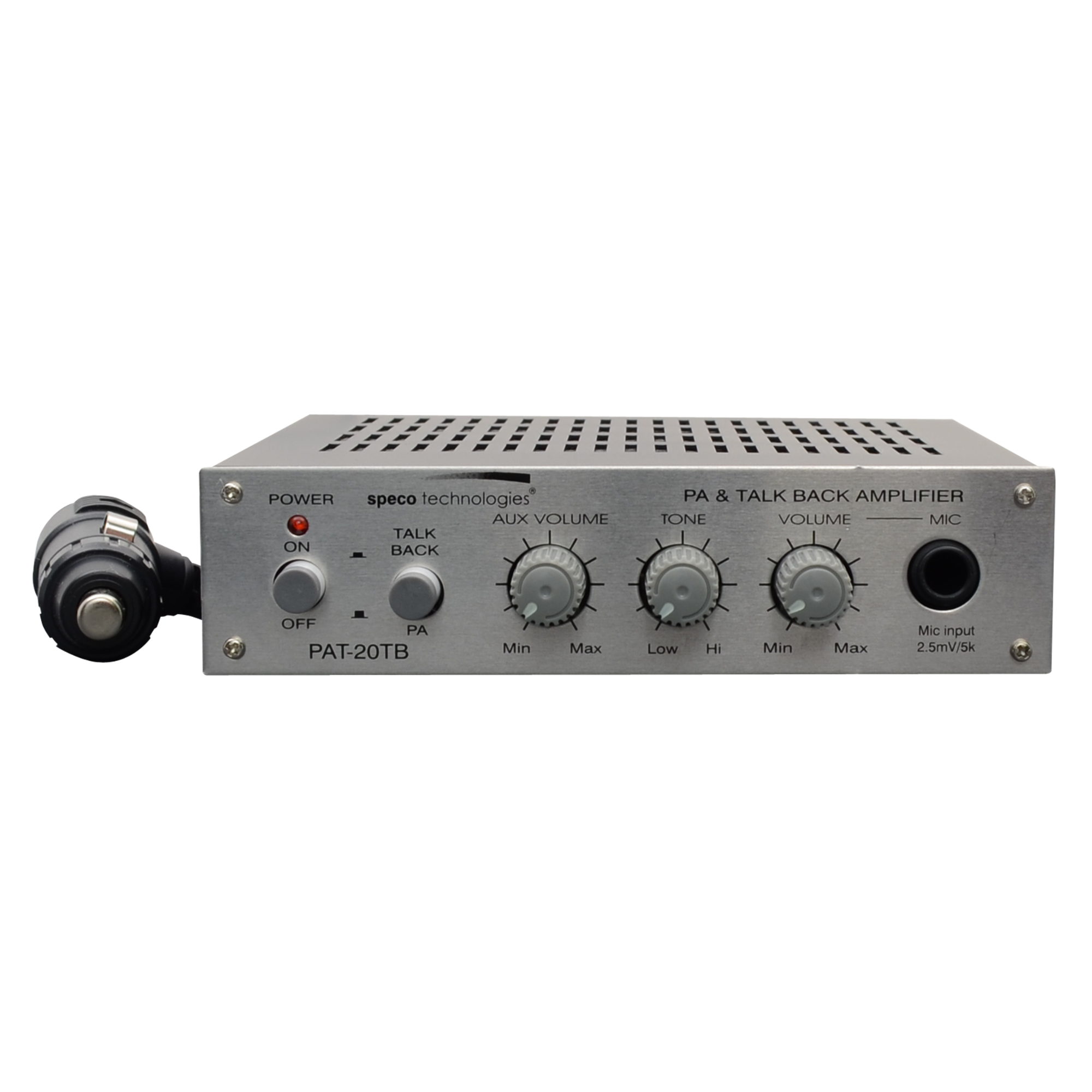 Speco PAT20TB 20 Watt Portable PA Amplifier - Compact & Powerful Sound System for Outdoor Events, Parties, and Public Speaking
