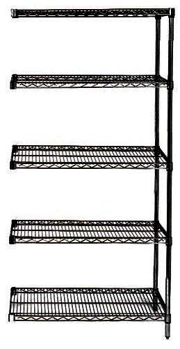 5-Tier Black Add-On Shelving Unit - 21