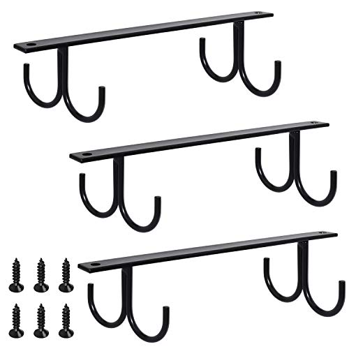 Black-3 Pack-12 Hooks