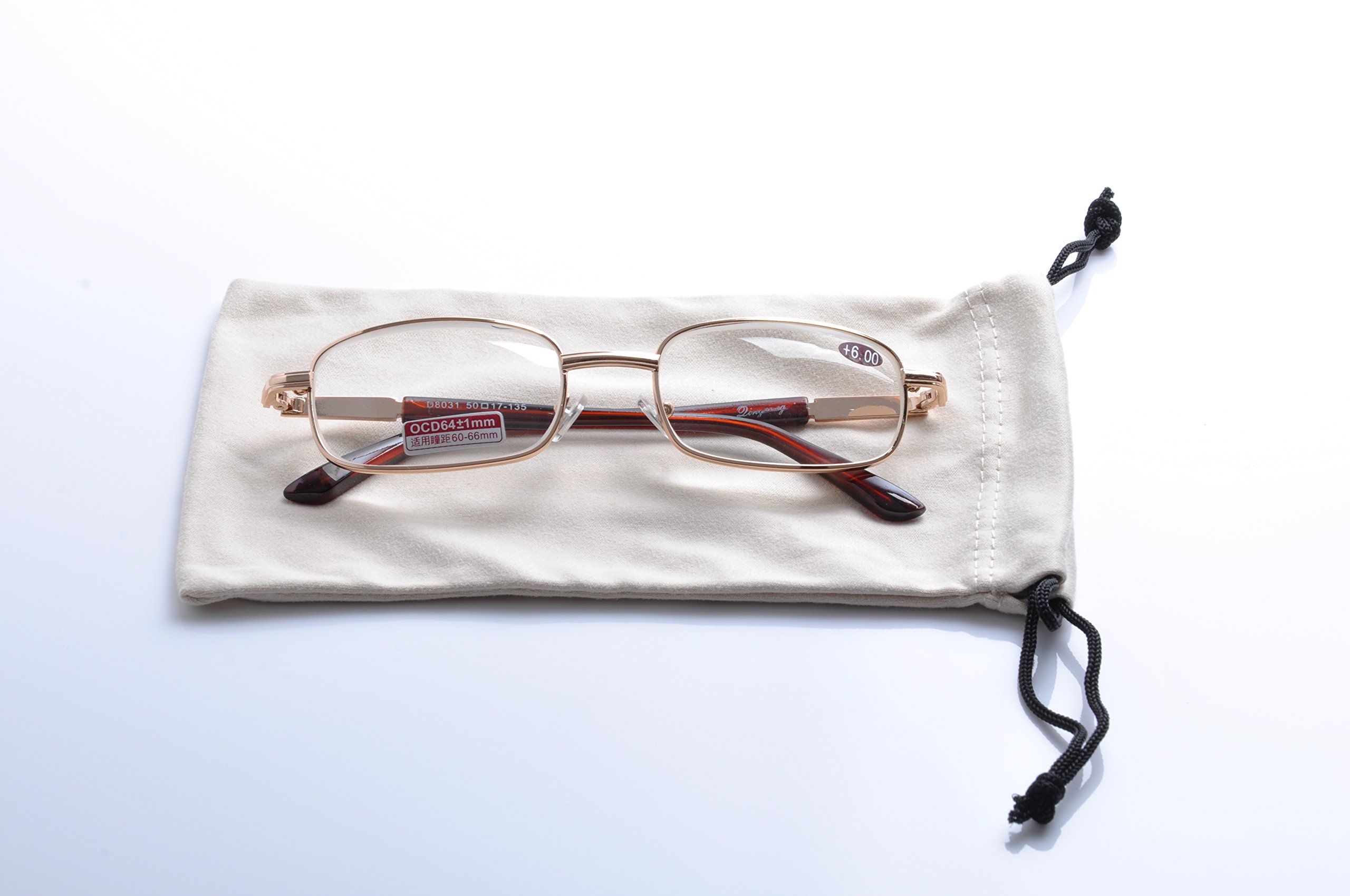 Premium Metal Full Rim Reading Glasses for Men & Women - Lightweight & Durable Eyewear for Reading, Working & Computer Use