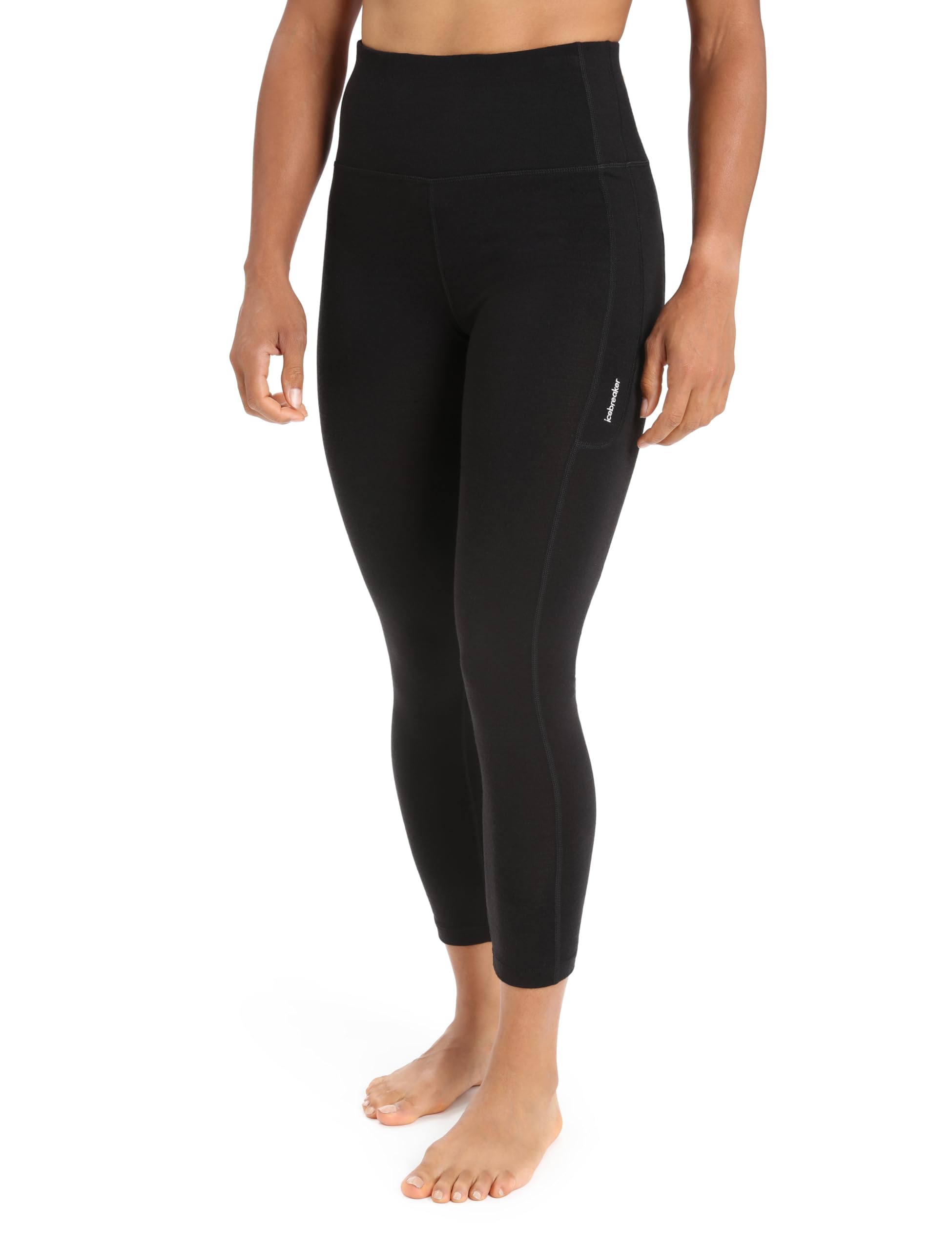 Icebreaker Merino Women's Fastray High Rise Tights - Soft Wool Leggings for Yoga, Running & Outdoor Activities | Breathable & Odor-Resistant Workout Pants