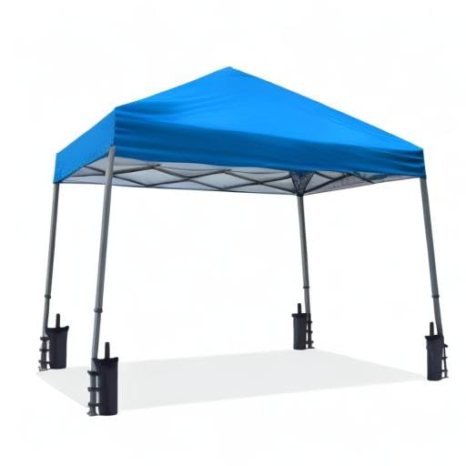 ABCCANOPY Stable Pop Up Outdoor Canopy Tent - Waterproof Instant Shelter for Camping, Beach, Picnic, Backyard Parties & Outdoor Events (Blue)