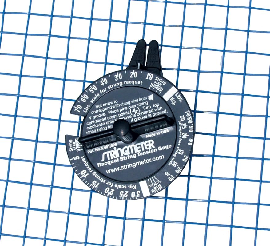 Tourna String Meter - Professional Tennis & Badminton String Tension Tester (Black) | Accurate Racquet Sports Equipment for Players & Coaches | Perfect for On-Court Adjustments & String Maintenance