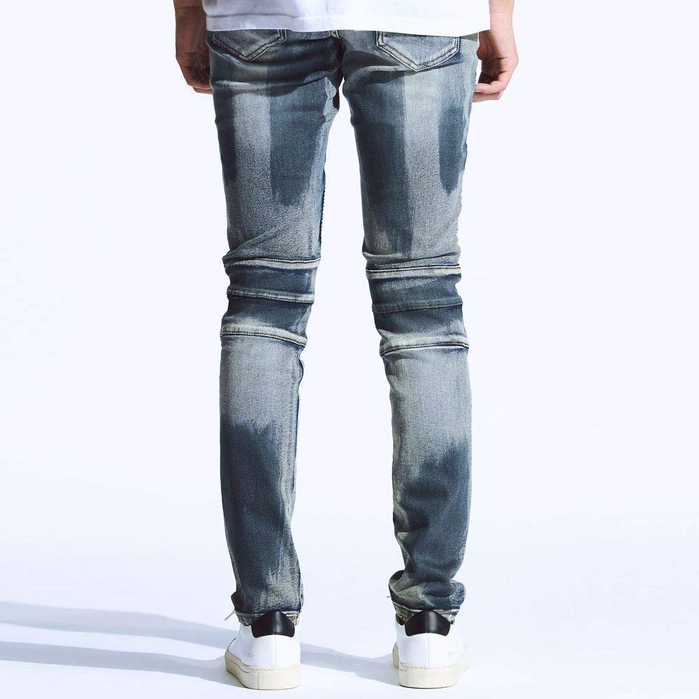 Vintage Blue Sand Embellished Altair Denim Jeans for Women - High Waist Distressed Skinny Jeans, Perfect for Casual Wear, Date Night & Street Style Fashion