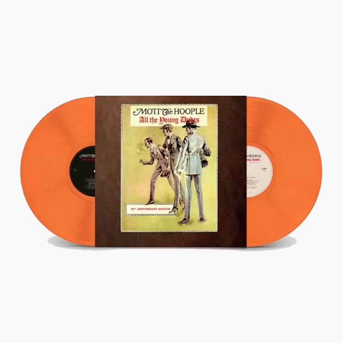 All The Young Dudes (50th Anniversary Edition) - Limited Edition Orange Vinyl LP Record - Classic Rock Music Collectible - Perfect for Music Lovers & Vinyl Enthusiasts