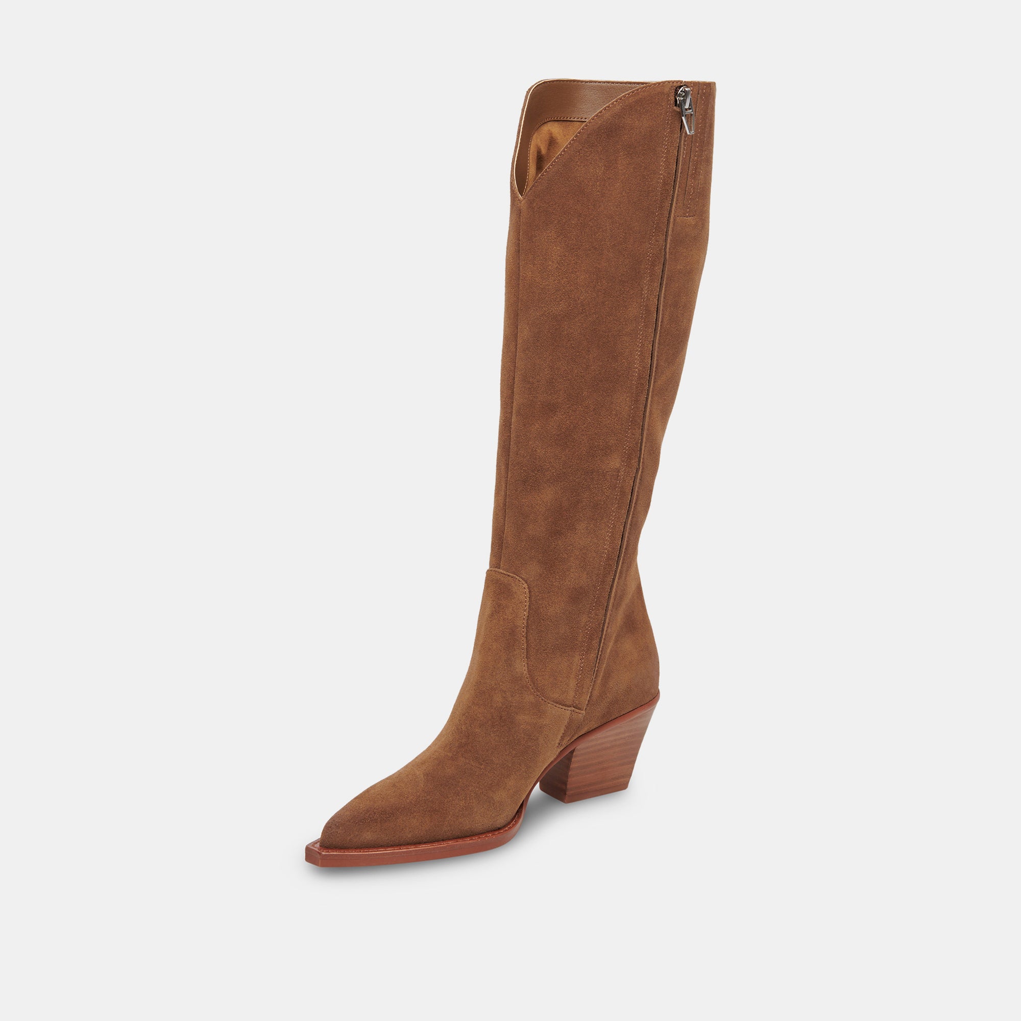 RAJ Extra Wide Calf Boots for Women - Brown Suede Ankle Boots, Comfortable & Stylish for Fall, Winter, and Casual Outfits