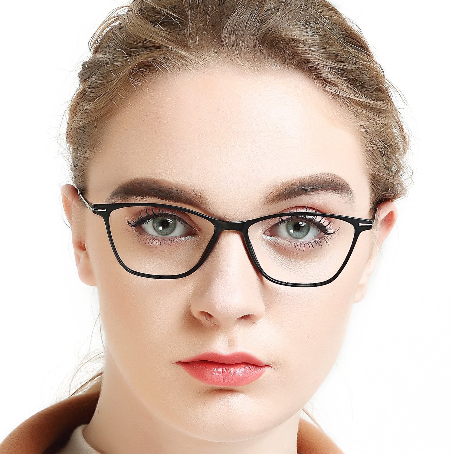 OCCI CHIARI Blue Light Blocking Reading Glasses for Women - Anti Glare Spring Hinge Readers with Lightweight Frame (1.0-4.0 Magnification) - Perfect for Computer Work, Reading & Screen Time