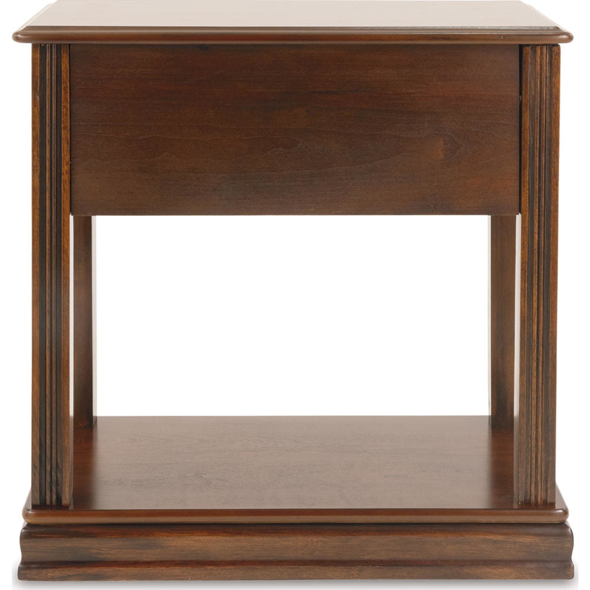 Breegin Brown Wooden End Table - Small Side Table for Living Room, Bedroom, or Office - Perfect for Coffee, Lamps, and Decor