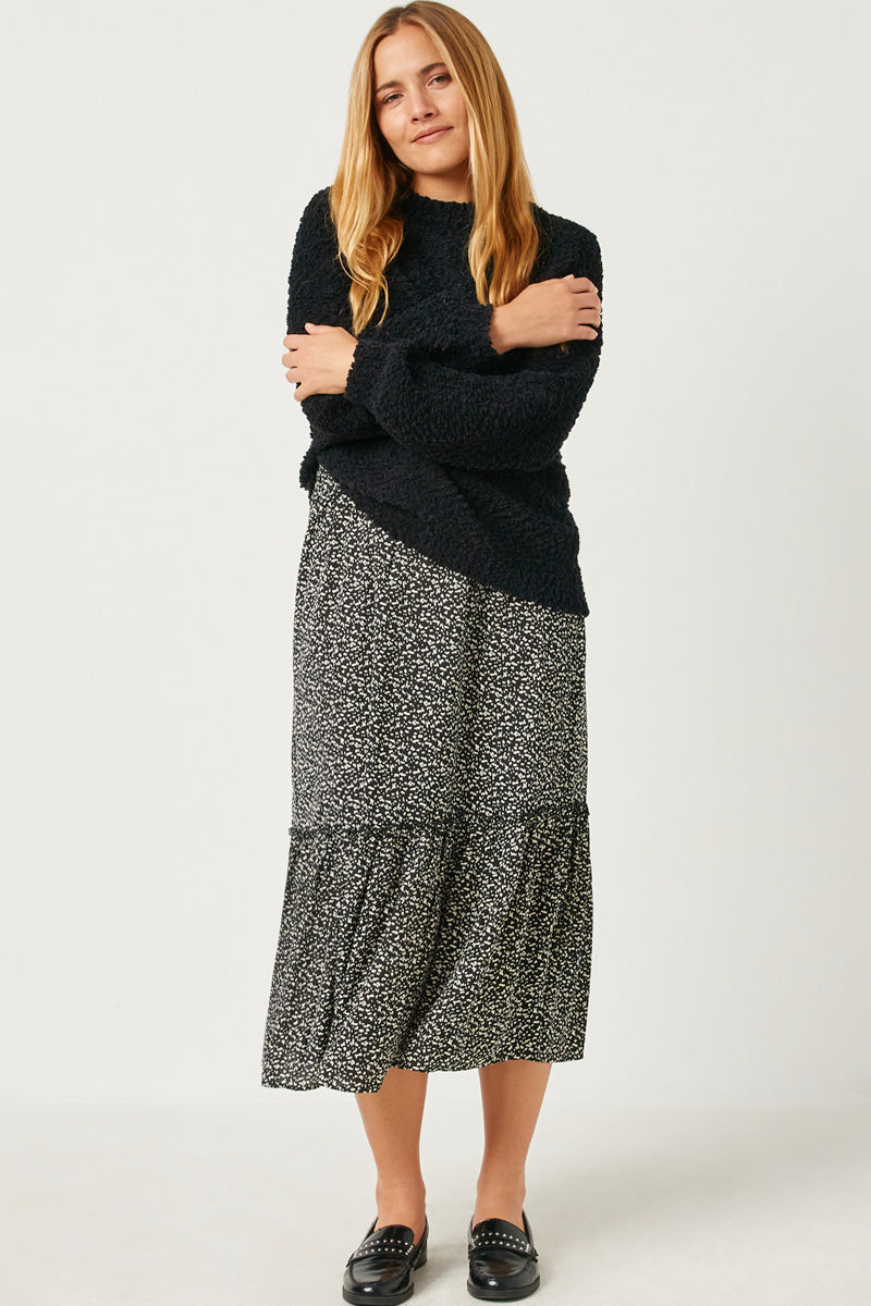 Cozy Popcorn Knit Pullover Sweater for Women - Soft Winter Casual Wear - Perfect for Office, Outings & Lounging