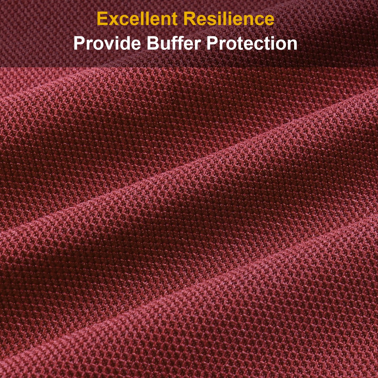 1 Yard Speaker Grill Cloth Fabric - Acoustically Transparent Stereo Mesh for Home Speaker Replacement - Burgundy (36