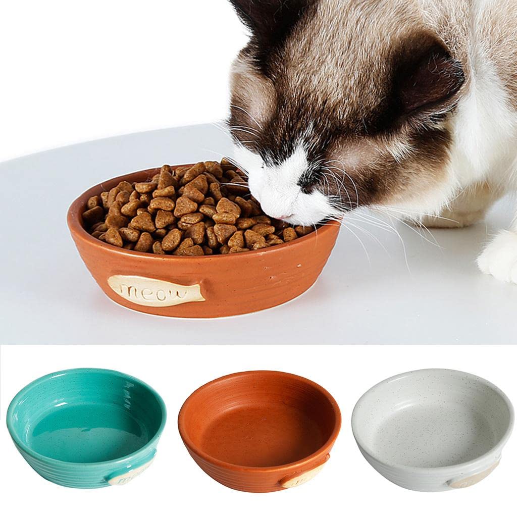 Premium Pet Food & Water Bowl for Dogs and Cats - Durable Feeding Dish Container in Beige - Perfect for Home, Travel, and Outdoor Use