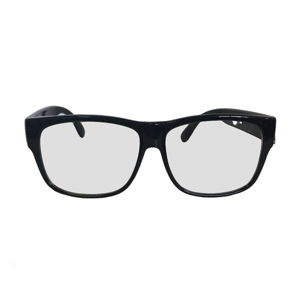 Jacobson Hat Company Men's Black Costume Glasses Without Lenses - Perfect for Halloween, Cosplay, and Themed Parties