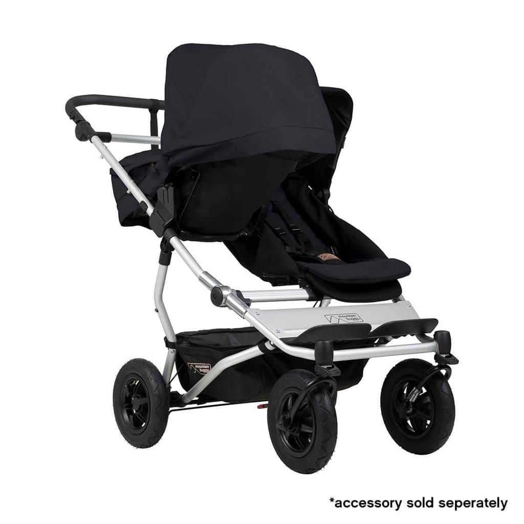 Mountain Buggy Duet Double Stroller - Lightweight Compact Side by Side Baby Stroller for Twins | Perfect for Travel, Shopping & Outdoor Adventures