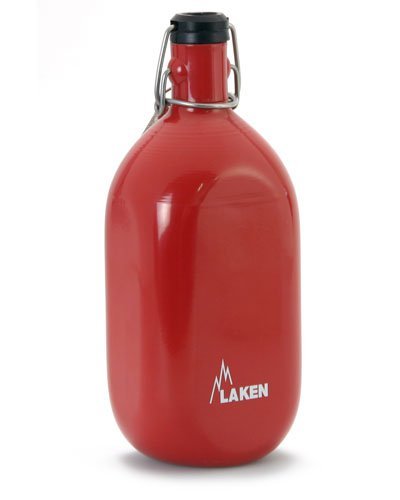 LAKEN Prisma Grolsch Top Water Bottle - 1L Leak-Proof Stainless Steel Insulated Bottle for Hiking, Gym & Outdoor Activities (Red)