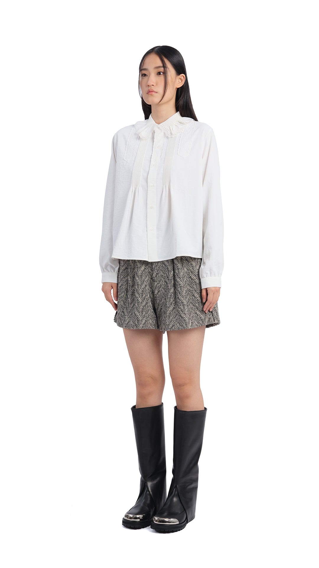 Embroidered Lace Trim Blouse for Women - Elegant Feminine Top for Casual Wear, Parties & Special Occasions
